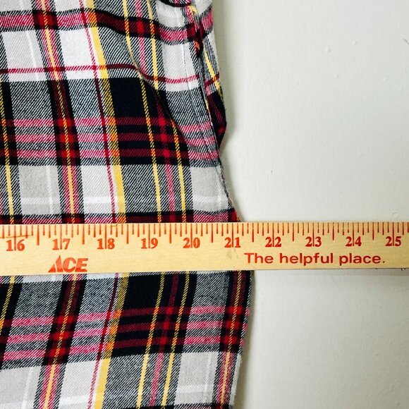 Chaps Flannel Shirt Men's Large Red Plaid Button Down Long Sleeve Performance - Picture 4 of 14